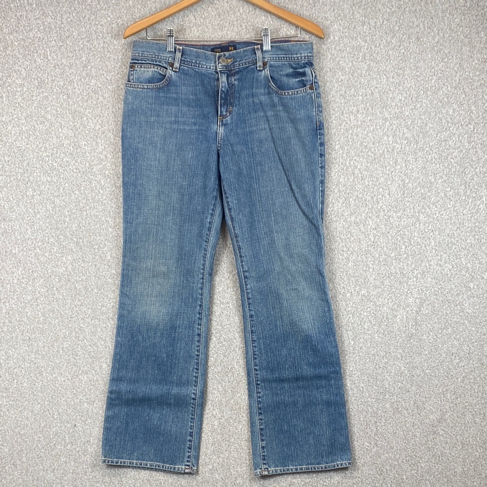 Vtg J. Crew bootcut jeans womens 8 petite 💯 cotton inseam 29”